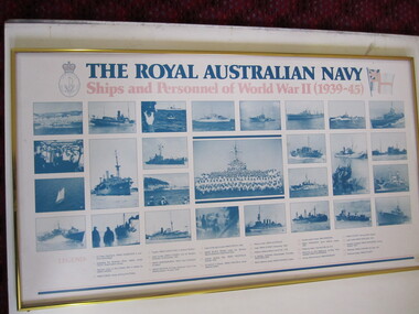 Poster - Framed The Royal Australian Navy Ships (1939-1945)