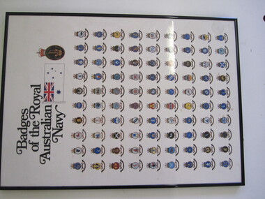 Poster - Framed Badges of the Royal Australian Navy