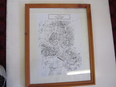 Map - Framed 1st ATF Nui-Dat Lines 1967-1972