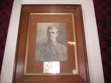 Photograph - Framed Sgt J H LAVARS
