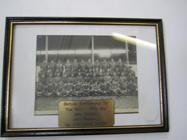 Photograph - Framed 39 Battn 10 Platoon