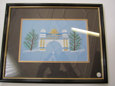Embroidery - Framed Arch of Victory Ballarat
