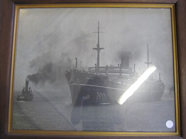 Photograph - Framed HMAS Ballarat (B&W)