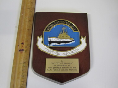 Plaque - Royal Australian Navy Corvettes Association