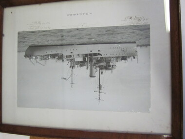 Picture - Framed HMAS Ballarat with signatures