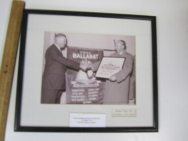 Photograph - Framed Presentation of Photograph of HMAS Ballarat (Item 1054)