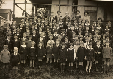 Photograph - original, Whole School at Torrington Street, 1927