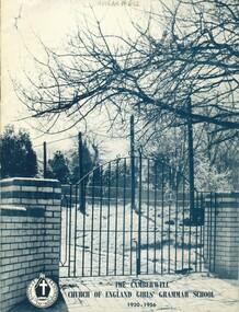 Booklet, The Camberwell Church of England Girls' Grammar School 1920-1956, 1956