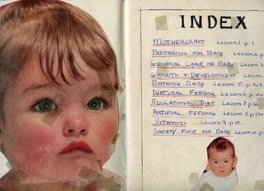 Student exercise book, Mothercraft