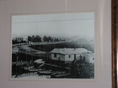 Black and White Photograph, Anglers Hotel