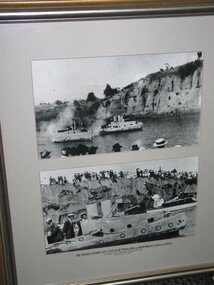 Black and White Photograph - reproduction, Photographic re-emacment of Gallipoli Landings staged at Saltwater River Anzac Day 1919, 1919 (?)