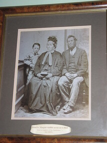Black and White Photograph, Richard and Margaret Griffith and thier son William