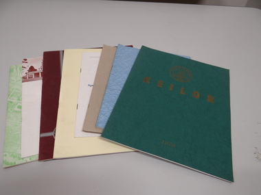 City of Keilor notebooks x 8, Council staff and councillors notebooks, mid 20th century