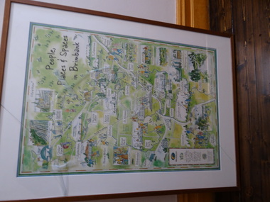 Framed drawing of Brimbank City Council, People, Places and Spaces in Brimbank