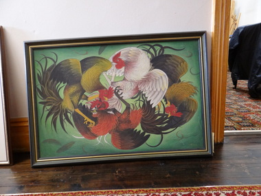 Painting, Roosters