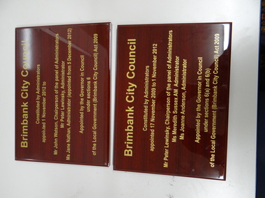 Wooden Plaques, Wooden Plaques x 2, 2009, 2012