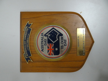 Plaque, Australia Day Plaque