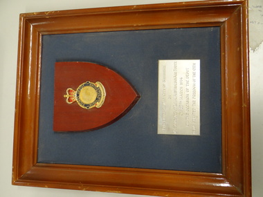 Framed Plaque, Stores Depot, Royal Australian Air Force, 1974