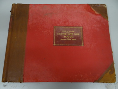 Counter Rate Book, Arnall & Jackson, Counter Rate Book 1930-31, Shire of Keilor, Doutta Galla Riding, circa 1930