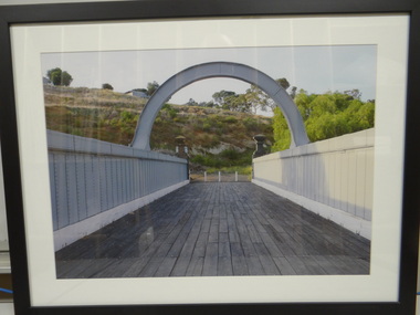 Framed Cibachrome Photographic Print, Old iron Bridge in Keilor