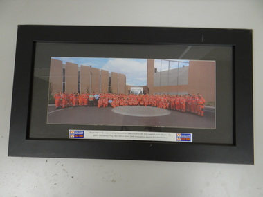 Framed photograph, SES Group Portrait, 2011