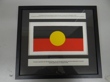 Framed Aboriginal Flag, Aboriginal Flag