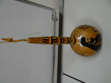 Greek Cypriot Wooden Sculpture, 1974