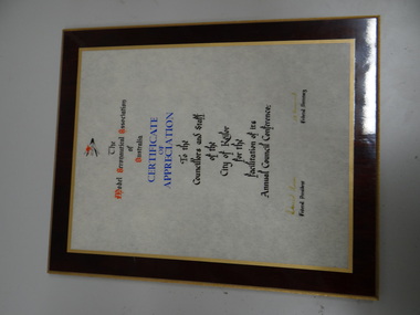 Certificate of Appreciation