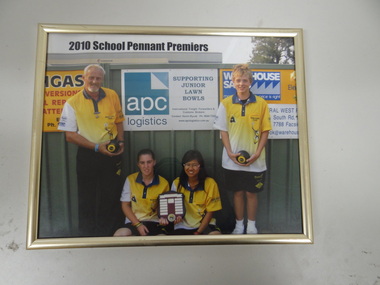 Framed Colour Photograph, 2010 School Pennant Premiers, 2010