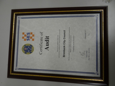 Certificate of Audit