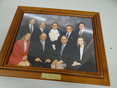 Framed Colour Photograph, Councillors' Group Portrait, March 1997