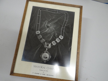 Framed photograph, Mayoral Chain