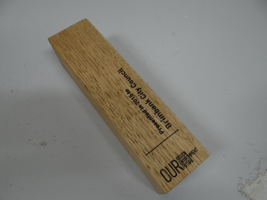 Wooden Block, Our Region Enviroment Future