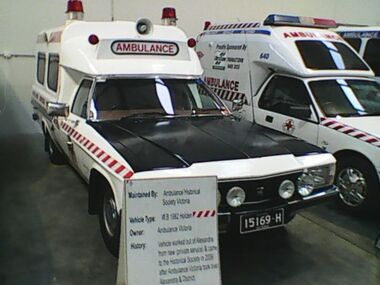 Ambulance, Motor, WB Holden, Holden, 1982