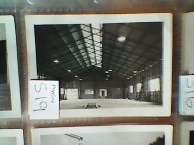 Photograph, Ambulance station workshop and garage, Adelaide, September 1955