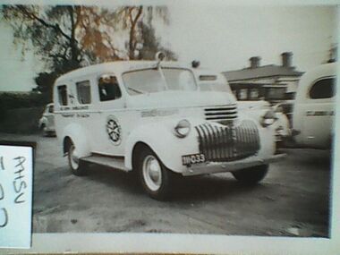 Photograph, Ambulance, Chevrolet, Circa 1955