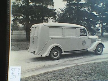 Photograph, Ambulance, Ford, Model 67, Circa 1950