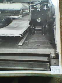 Photograph, Ambulance, Chrysler Royal, interior