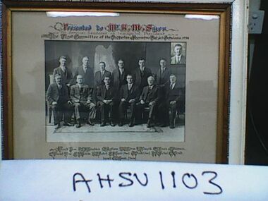 Photograph, framed, Shepparton & Mooroopna District Ambulance Committee, circa 1934