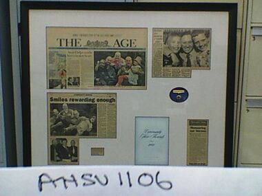 Presentation, Framed, Community Hero Awards, 2002, 2002