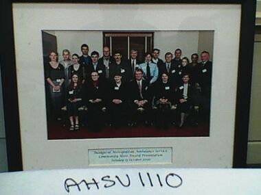 Photograph, framed, Community Hero Awards, 2000, 15 October 2000