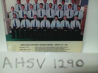 Photograph, Ambulance Officers Training Centre Group 31C, 1988, 1988