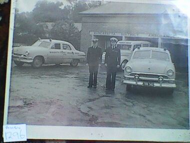 Photograph, ambulances, Ford Spinner, Circa 1940s