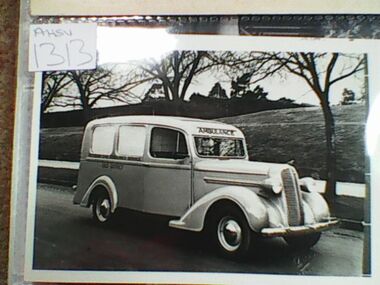 Photograph, ambulance, 1938 Dodge