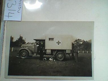 Photograph, ambulance, Circa 1940