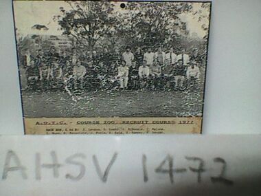 Photograph, Ambulance Officers Training Centre Course 200, Recruit Course, 1977, 1977