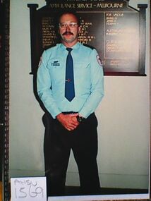 Photograph, award presentation to Greg Gibson