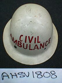 Helmet, Safety, Victorian Civil Ambulance Service, Circa 1960