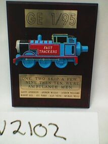 Plaque, Ambulance officer course GE 1/95, 1995 ?