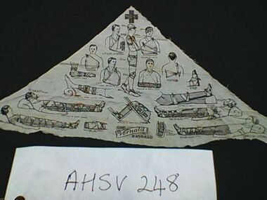 Bandage, triangular, Vernaid, V & Co Ltd, The Vernaid Bandage, Approx 1st world war